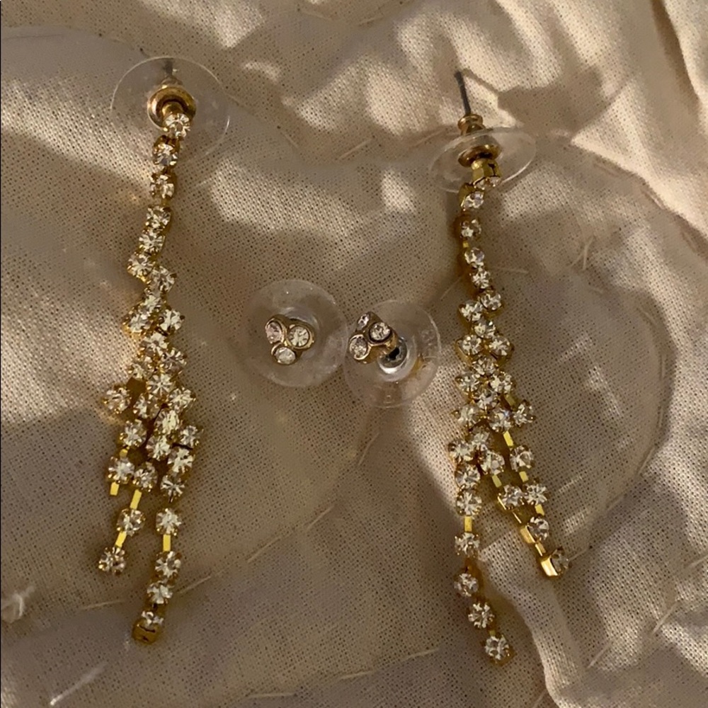 Gold Diamond Earrings